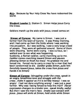live stations of the cross script